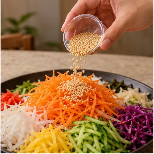 Pour each ingredient