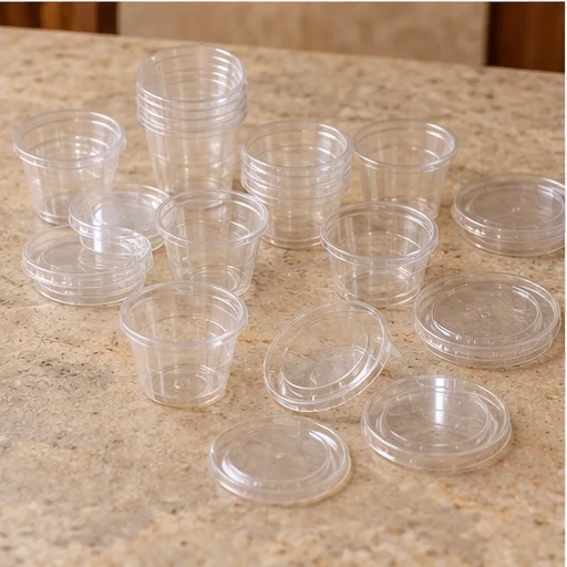 Clear cups and lids
